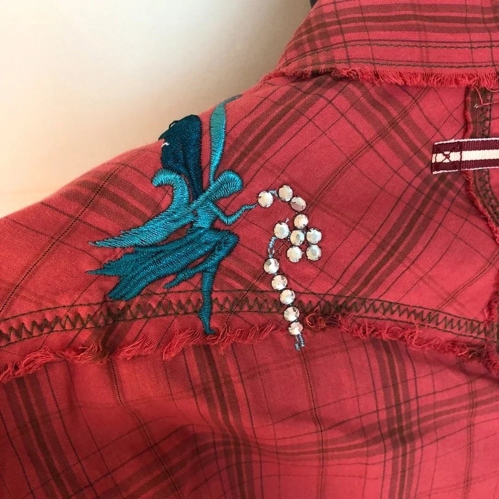 Johnny Was - 3J Workshop “Fairy Tales” Embellished Embroidered Button Shirt S_7